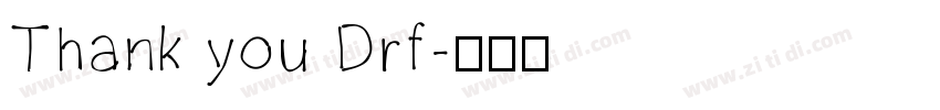 Thank you Drf字体转换